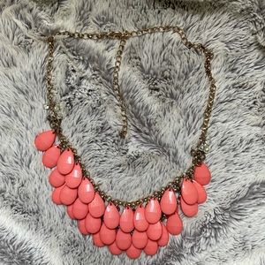 Peach summer classic statement necklace